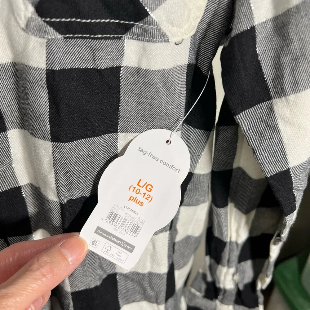 NWT LOT of 3 Plaid Flannel Wonder Nation Shirts - Picture 8 of 13